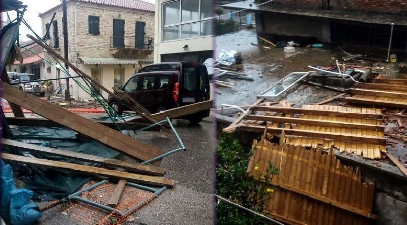Απίστευτες εικόνες καταστροφής από τον ανεμοστρόβιλο που “σάρωσε” τον Αστακό Αιτωλοακαρνανίας – ΦΩΤΟ