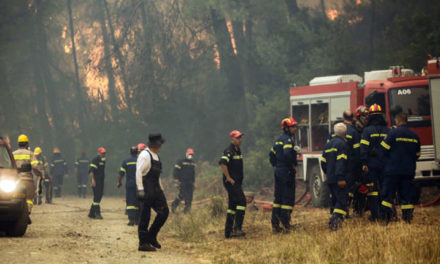 Φωτιά στην Εύβοια: Καίει ανεξέλεγκτη παρθένο πευκοδάσος