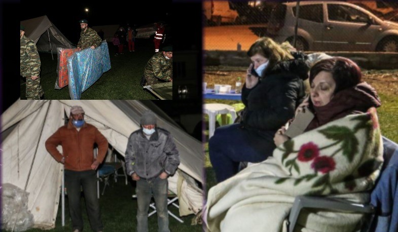 Σεισμός 6,3 Ρίχτερ στην Ελασσόνα: Δύσκολη νύχτα σε σκηνές, καρέκλες, ράντζα και ξενοδοχεία για τους κατοίκους – ΒΙΝΤΕΟ – ΦΩΤΟ