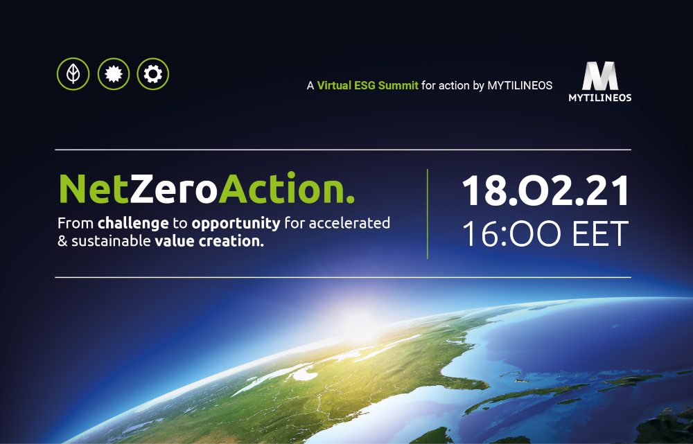 MYTILINEOS: 1ο Διαδικτυακό Συνέδριο- Net Zero Action: From challenge to opportunity for accelerated & sustainable value creation