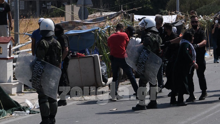 Μυτιλήνη: Νέα επεισόδια μεταξύ αστυνομικών και μεταναστών