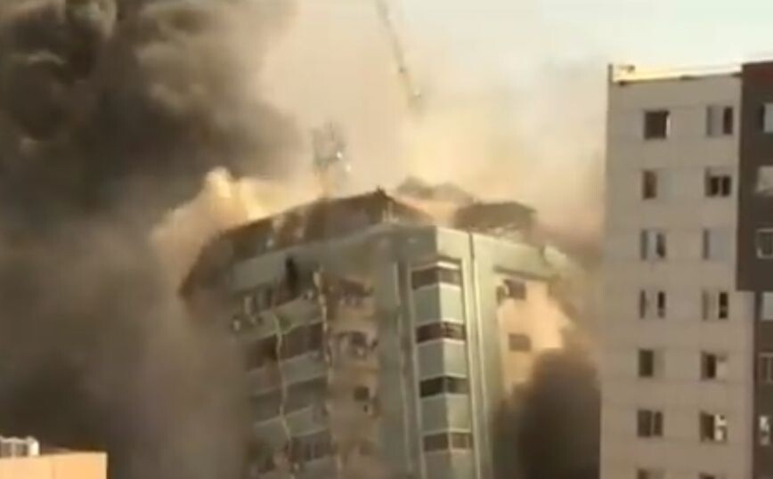 Κατέρρευσε κτίριο όπου στεγάζονται το Associated Press και το Al Jazeera – Δείτε το βίντεο