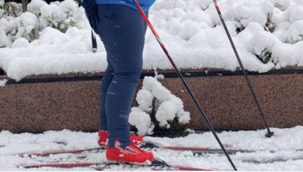 Το χιόνι της Αθήνας δεν είναι πρόβλημα για τους Νορβηγούς …κυκλοφορούν με σκι /ΒΙΝΤΕΟ