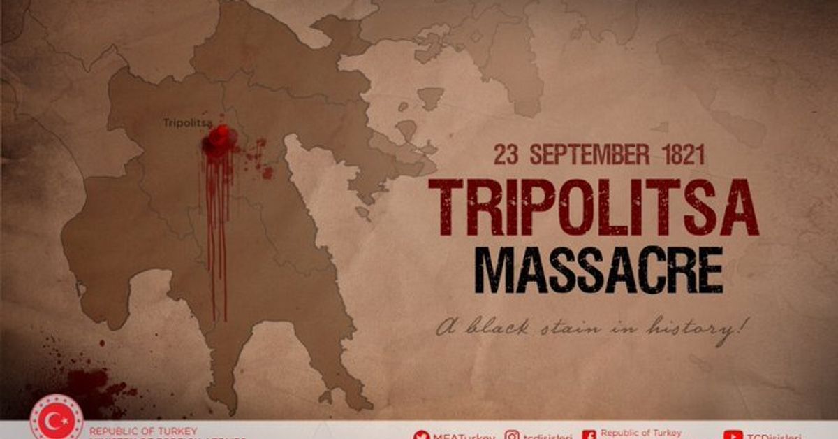 Η Τουρκία «θυμήθηκε» την Τριπολιτσά: «Σφαγή δεκάδων χιλιάδων Τούρκων, μαύρη κηλίδα στην ιστορία»