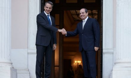 Συνάντηση του Κ. Μητσοτάκη με τον Πρόεδρο της Αιγύπτου Αμπντέλ Φατάχ Ελ Σίσι