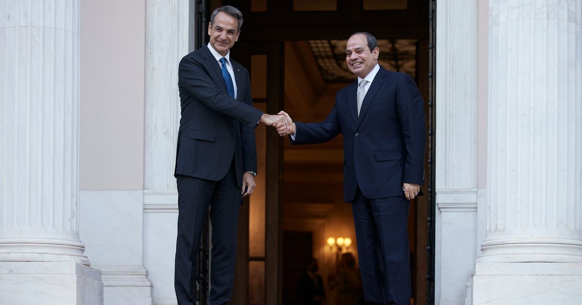 Συνάντηση του Κ. Μητσοτάκη με τον Πρόεδρο της Αιγύπτου Αμπντέλ Φατάχ Ελ Σίσι