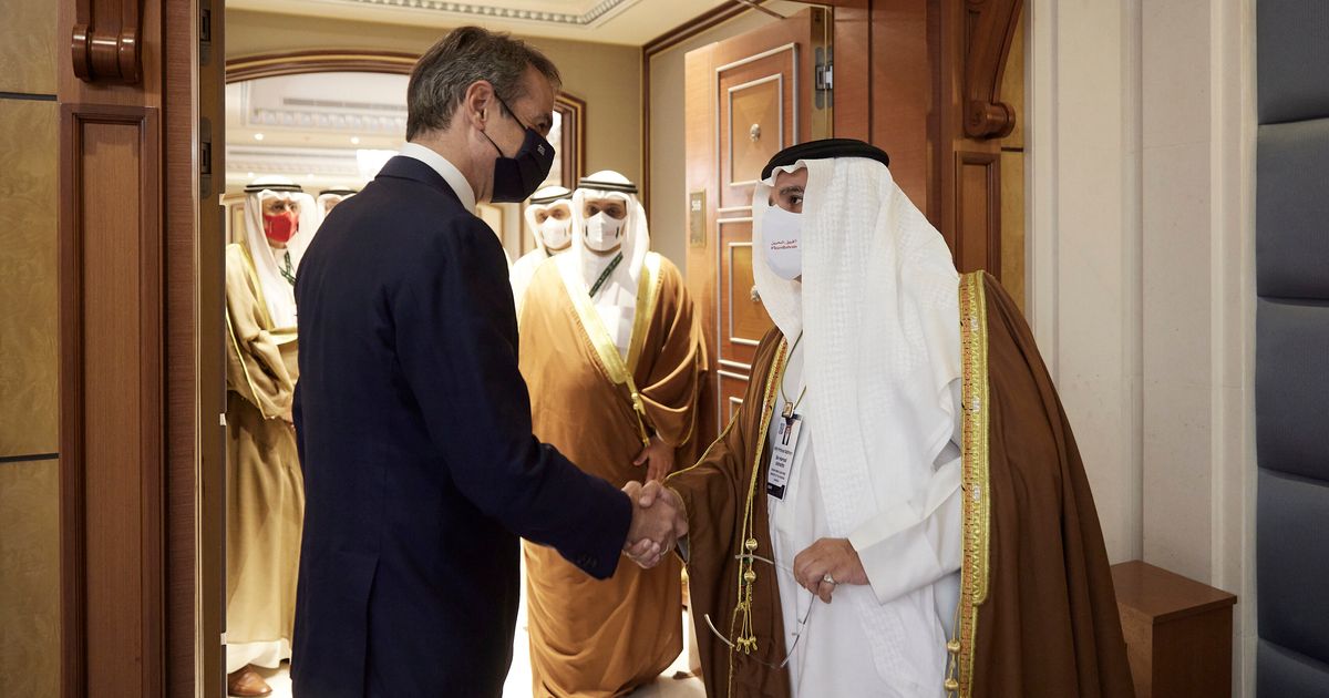 Οικονομική συνεργασία και Ανατ.Μεσόγειο συζήτησαν Μητσοτάκης και Πρίγκιπας Διάδοχος του Μπαχρέιν