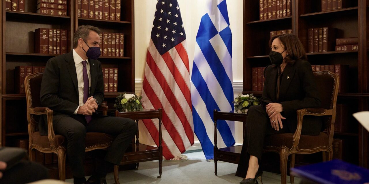 Για περαιτέρω προοπτικές συνεργασίας Ελλάδας –ΗΠΑ συζήτησαν ο Κ. Μητσοτάκης με την Κ. Χάρις