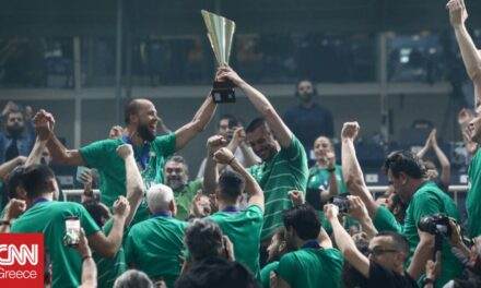Παναθηναϊκός: Σήκωσε το κύπελλο – Χαμός στο ΟΑΚΑ στην απονομή του League Cup