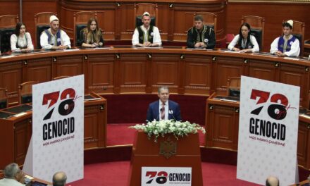 Ανθελληνική εκδήλωση για τη «γενοκτονία των τσάμηδων» στο Αλβανικό κοινοβούλιο