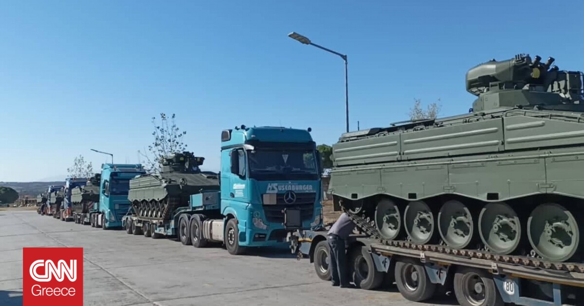 Ένοπλες Δυνάμεις: Έφτασαν στην Ελλάδα τα πρώτα έξι τεθωρακισμένα Marder 1A3